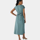 LYNN - Elegante Vestido Cruzado con Cintura Alta