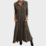 Lívia | Vestido Midi Fluido con Estampado