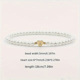 Pulsera Elegante con Inicial en Forma de Corazón (A–Z)