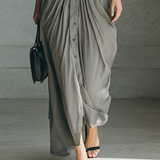 Zahara | Vestido largo plisado