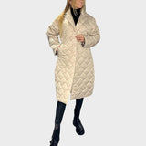 Ofira |  Abrigo Reversible Acolchado Con Forro De Leopardo