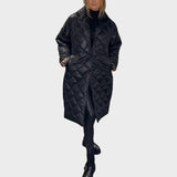 Ofira |  Abrigo Reversible Acolchado Con Forro De Leopardo