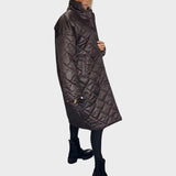 Ofira |  Abrigo Reversible Acolchado Con Forro De Leopardo