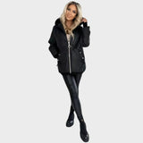 Belle | Chaqueta Acolchada de Invierno con Capucha