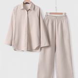 Skye Conjunto de Dos Piezas en Lino y Algodón con Silueta Relajada