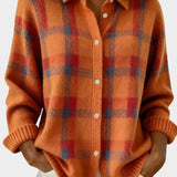 Mara | Cárdigan de punto a cuadros con tacto suave