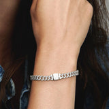 Cubana Bracelet with Moissanite