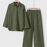 Skye Conjunto de Dos Piezas en Lino y Algodón con Silueta Relajada