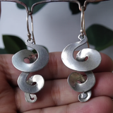 Pendientes de Plata Vintage en Diseño Espiral