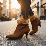 Botas de Piel de Piel Sintética Aurora