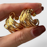 Pendientes de Aro en Forma de C