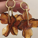 Pendientes con Colgante de Flor