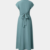 LYNN - Elegante Vestido Cruzado con Cintura Alta