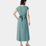 LYNN - Elegante Vestido Cruzado con Cintura Alta