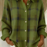 Anna | Suave chaqueta de punto con patrón de cuadros