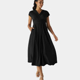 LYNN - Elegante Vestido Cruzado con Cintura Alta