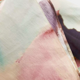 Dana Vestido Maxi con Estampado de Acuarela y Frontal Torcido