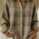 Anna | Suave chaqueta de punto con patrón de cuadros