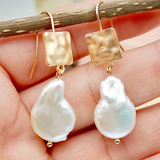Pendientes Elegantes con Perlas de Agua Dulce