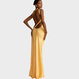 Muriel | Vestido Largo De Satén