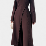 Melissa Conjunto Casual Suave de Blusa con Botones y Pantalones Largos