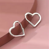 Pendientes Dorados de Acero Inoxidable en Forma de Corazón