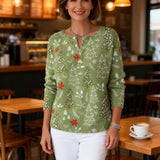 Sofía | Suéter navideño con botones