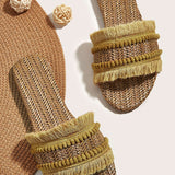 Zapatillas con Flecos