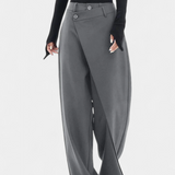 Oaklyn Pantalones Rectos con Drapado Moderno