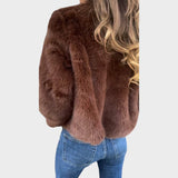 Liliana | Abrigo de Piel con Cremallera