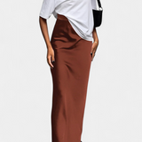 Fable Falda Maxi Utility de Diseño Liso y Estilo Pulido