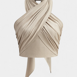 Lena | Top Cruzado Sin Espalda con Nudo y Estilo Halter