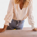 Emery | Blusa de Encaje de Crochet