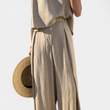 Lauren Conjunto de Dos Piezas de Pierna Ancha