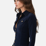 Kalina | Vestido maxi de terciopelo con cinturón