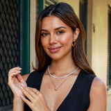 Collana con Ciondolo Rosa in Oro