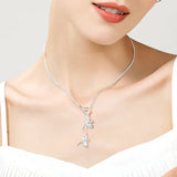 Collana in Argento Sterling con Ciondolo a Forma di Libellula