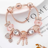 Pulsera Atrapa Sueños Rosa con Charm de Plata Esterlina