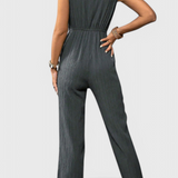 Marisela Mono Texturizado con Escote en V