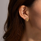 Pendientes Elegantes de Oro con Perla
