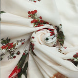 Amanda Vestido Maxi Floral con Cuello en V y Mangas Largas