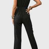 Marisela Mono Texturizado con Escote en V