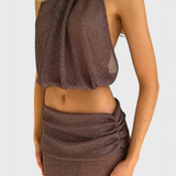 Zhenya Conjunto Halter de Dos Piezas