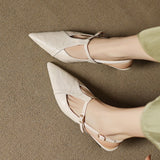 Tacones Altos de Cuero Noir Auténtico