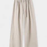 Ilyana Pantalones de Cintura Alta y Pierna Ancha