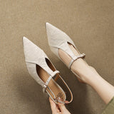 Tacones Altos de Cuero Noir Auténtico