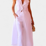 Eider Conjunto con Chaleco Largo y Pantalón Recto