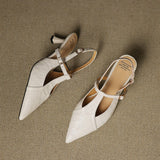 Tacones Altos de Cuero Noir Auténtico