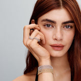 Cubana Bracelet with Moissanite