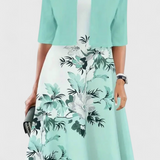 Estrella Conjunto de Vestido Blazer Midi